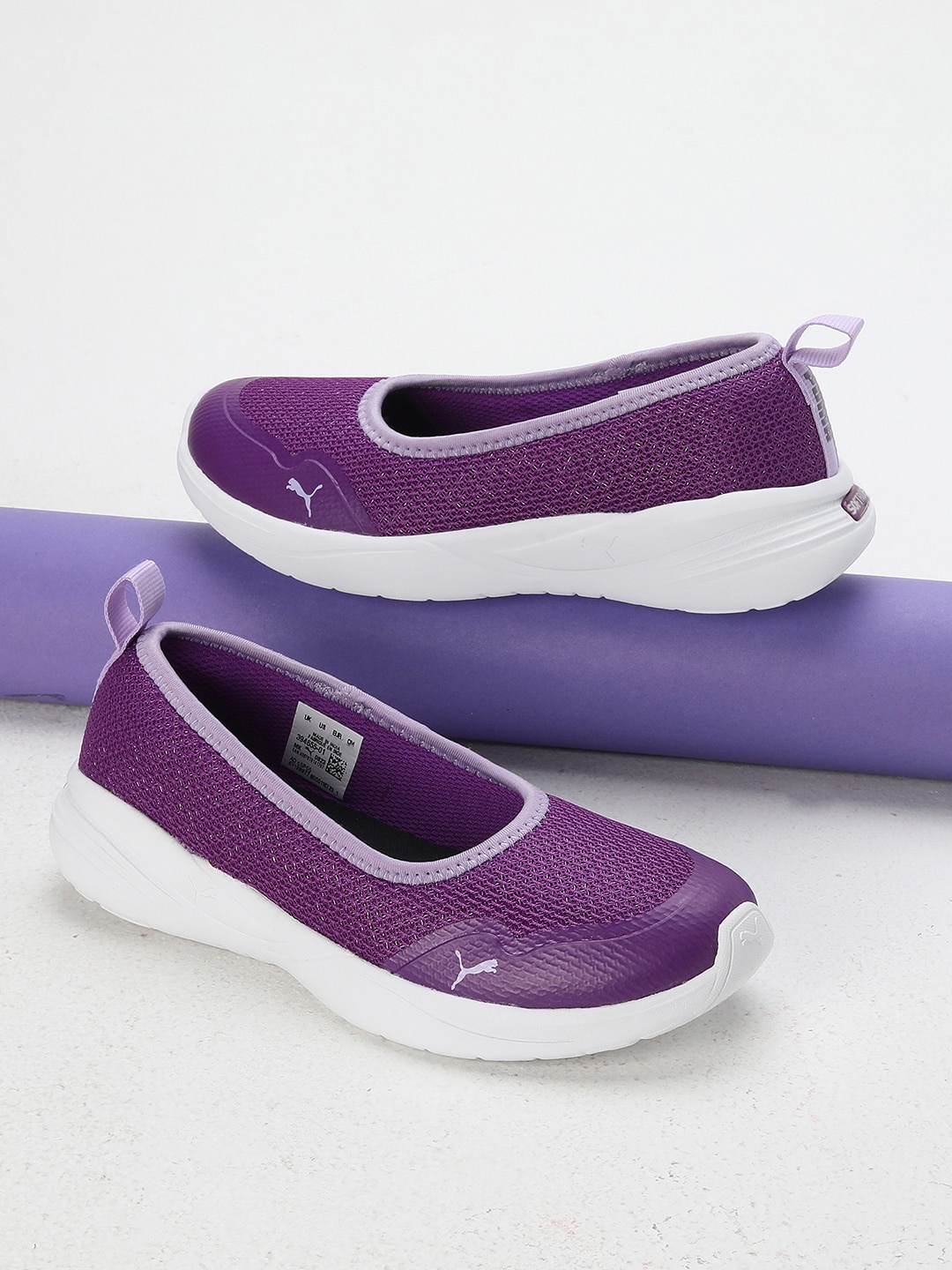 

Puma Girls Sienna Softride Youth Slip-On Sneakers, Purple