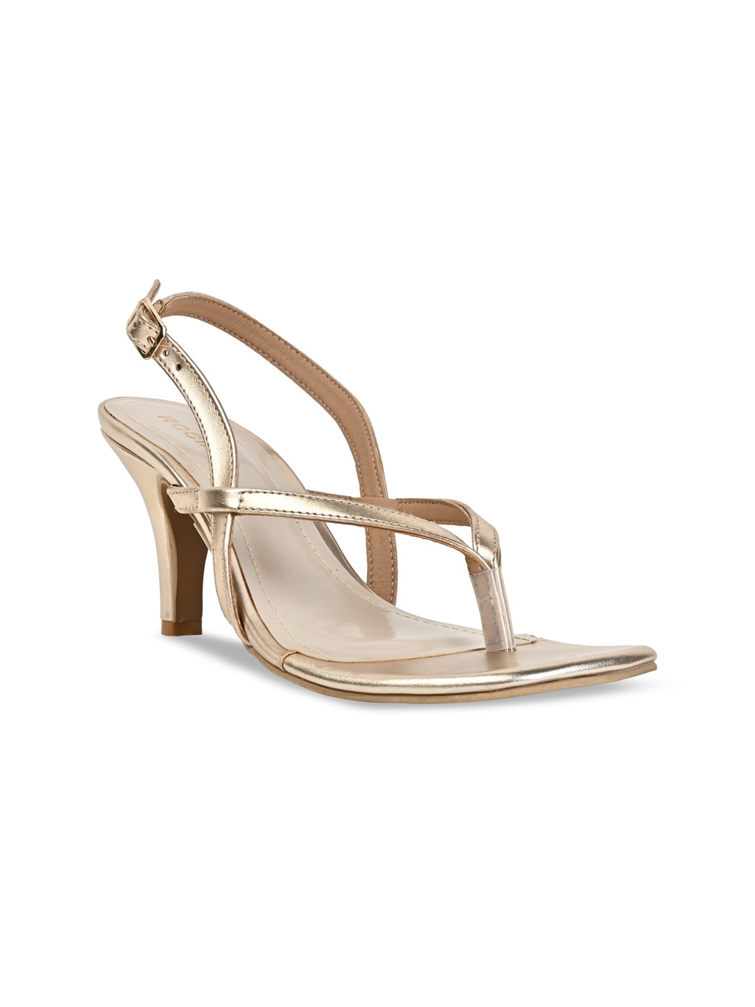 

Rocia Strappy Open Toe Stiletto Heels, Rose gold