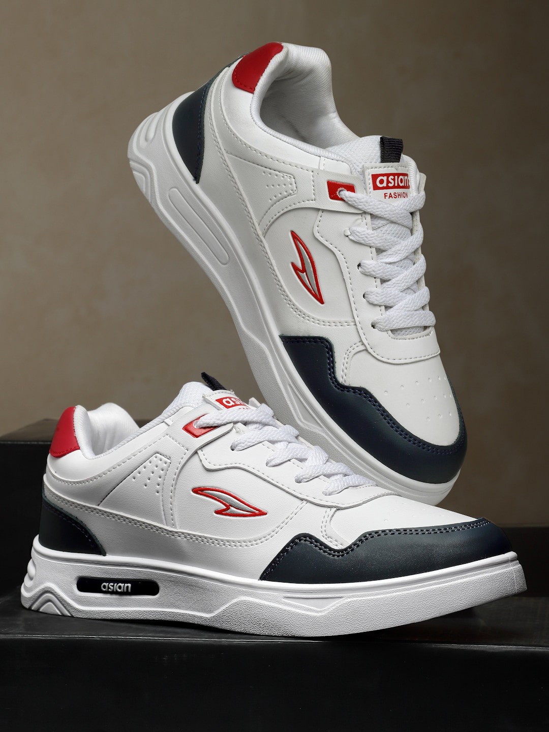 

ASIAN Men BOSTON Lace-Up Sneakers, White