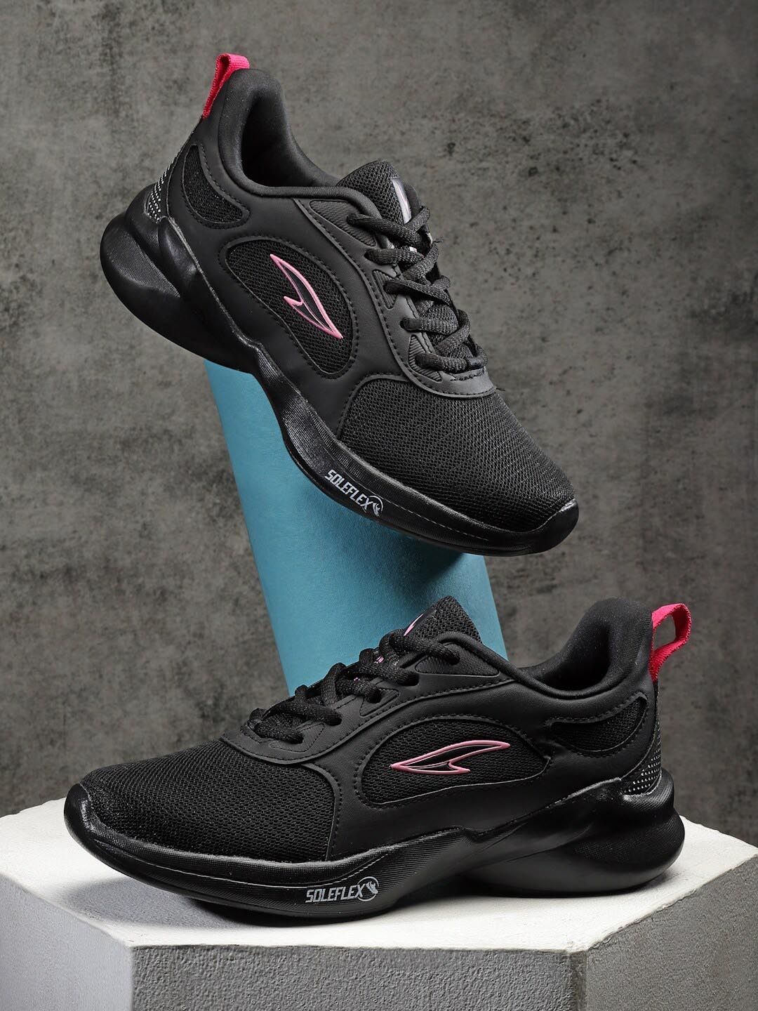 

ASIAN Women Firefly-04 Mesh Running Sports Shoes, Black