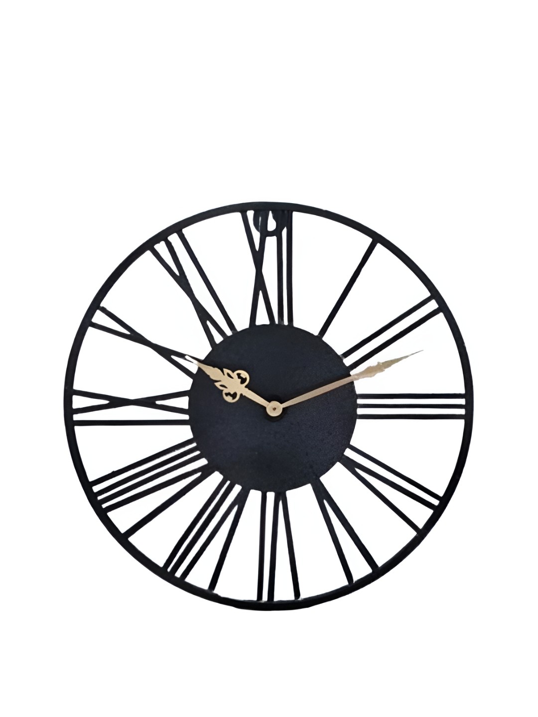 

Writings On The Wall Black Solid Round Contemporary Wall Clock