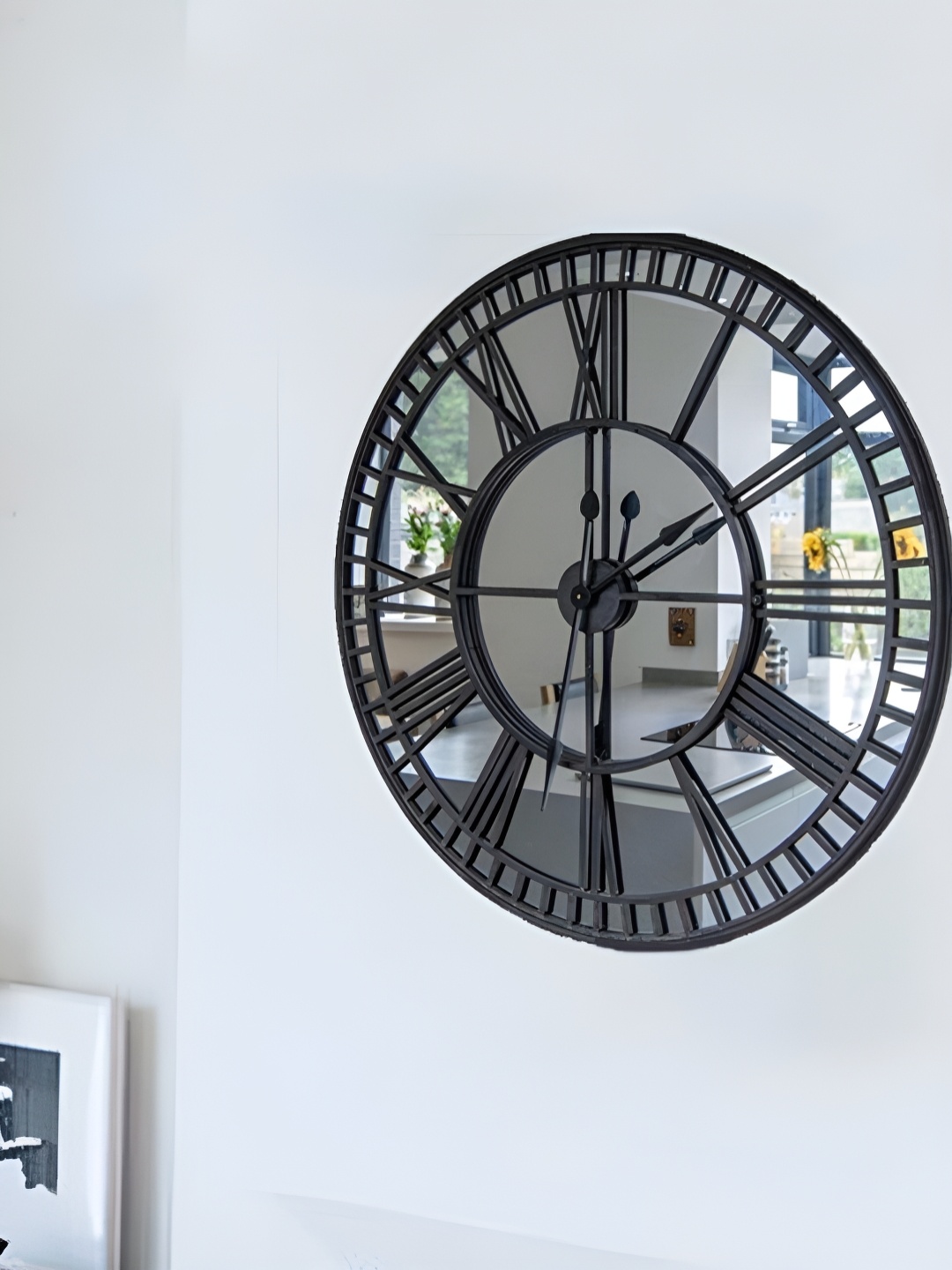 

Writings On The Wall Black Contemporary Wall Clock