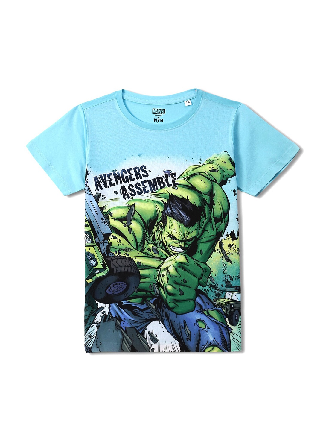 

Wear Your Mind Boys Hulk Printed T-shirt, Blue
