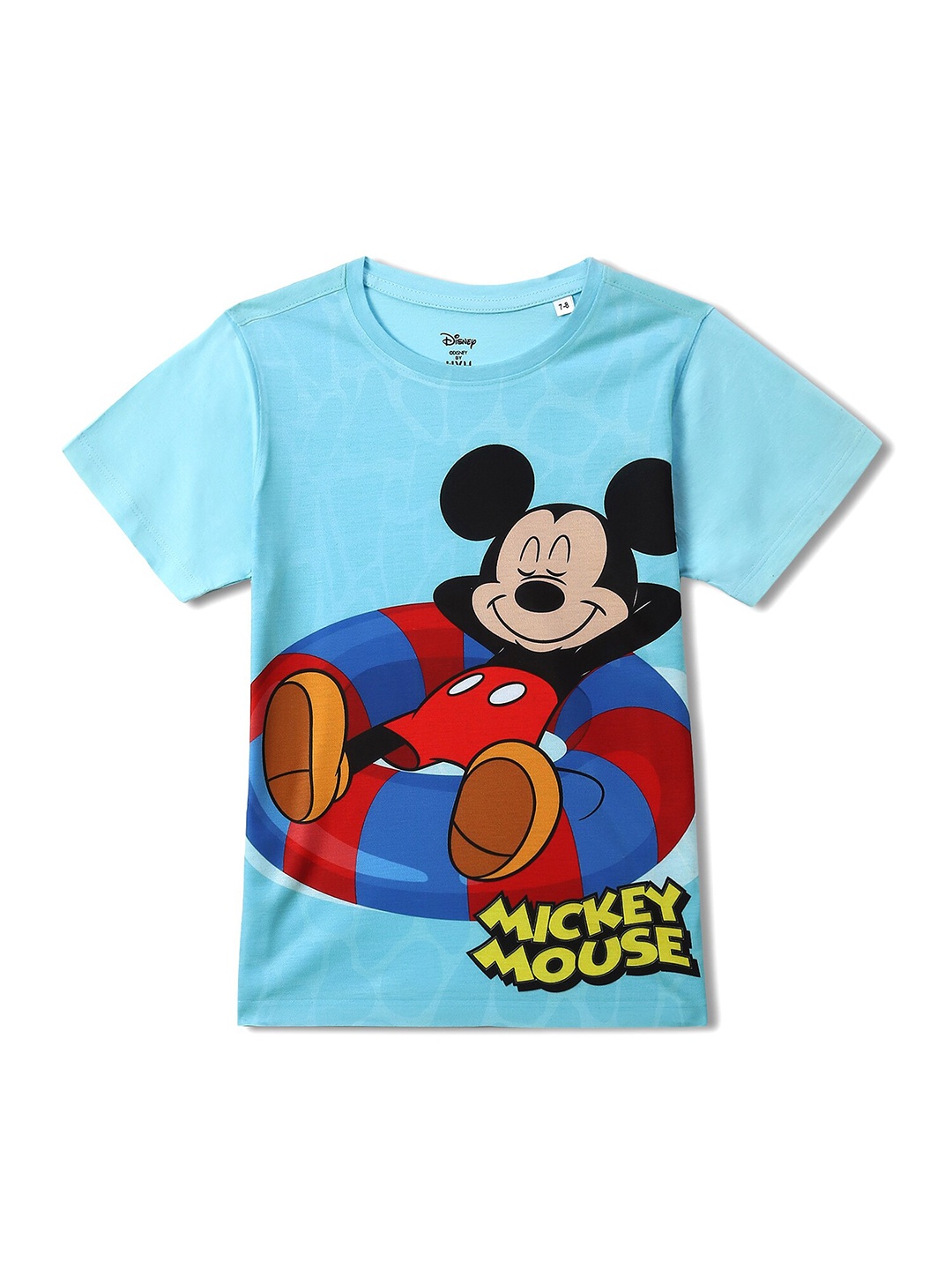 

Wear Your Mind Boys Mickey Mouse Printed Round Neck T-shirt, Blue