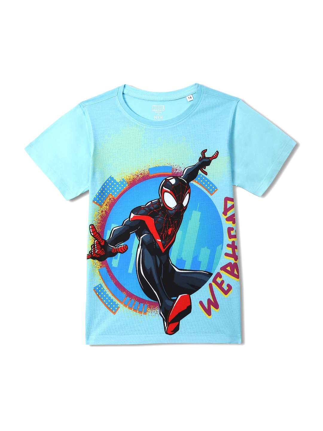 

Wear Your Mind Boys Spider Man Printed T-shirt, Blue