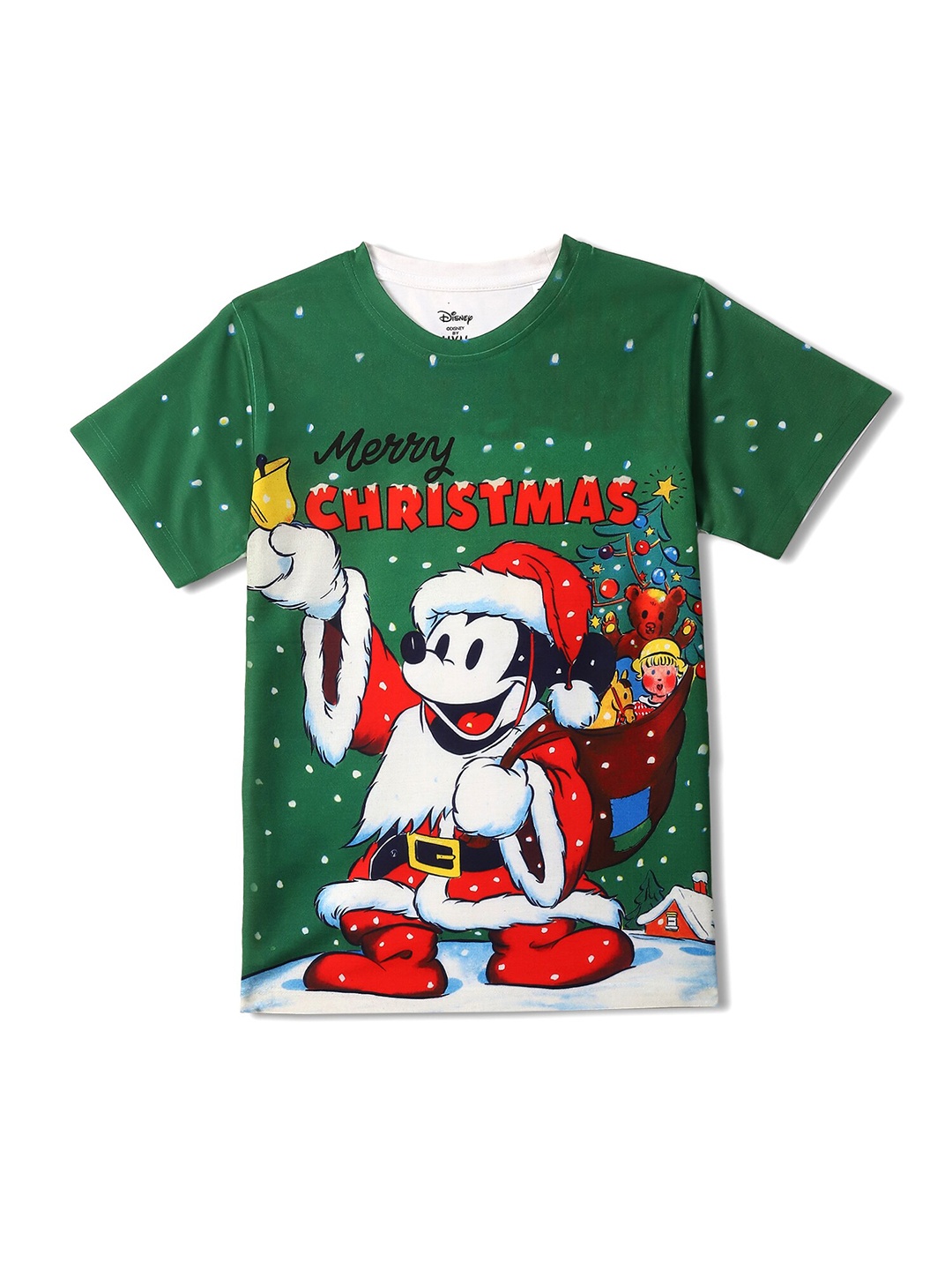 

Wear Your Mind Boys Mickey Mouse Printed T-shirt, Green