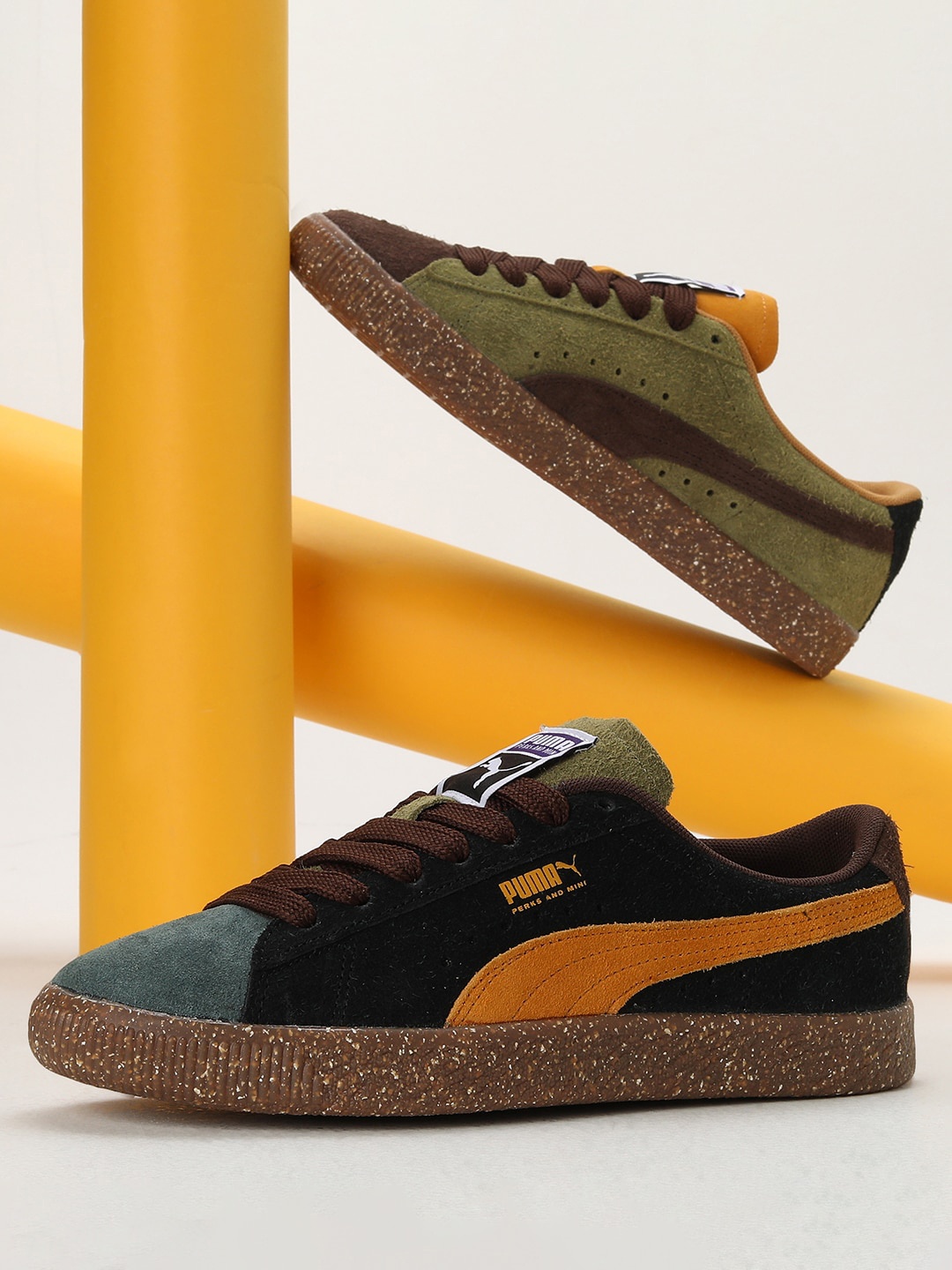 

Puma Unisex x P.A.M. Suede VTG Sneakers, Brown