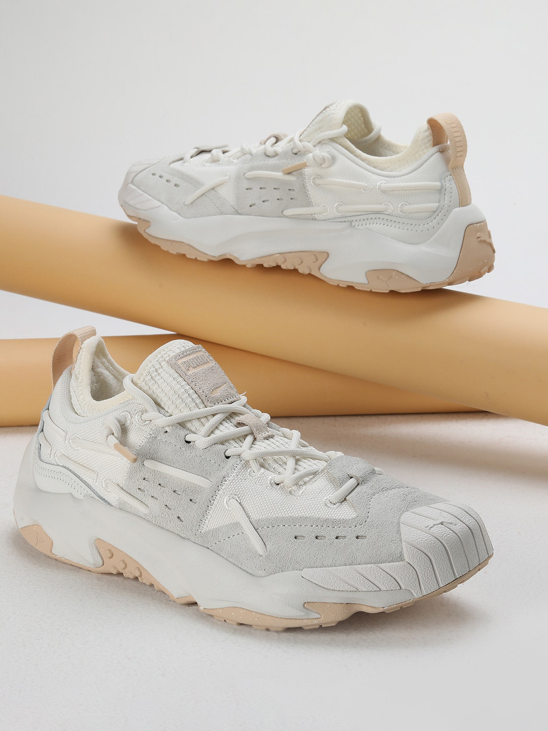 

Puma Unisex Plexus Sand Sneakers, White