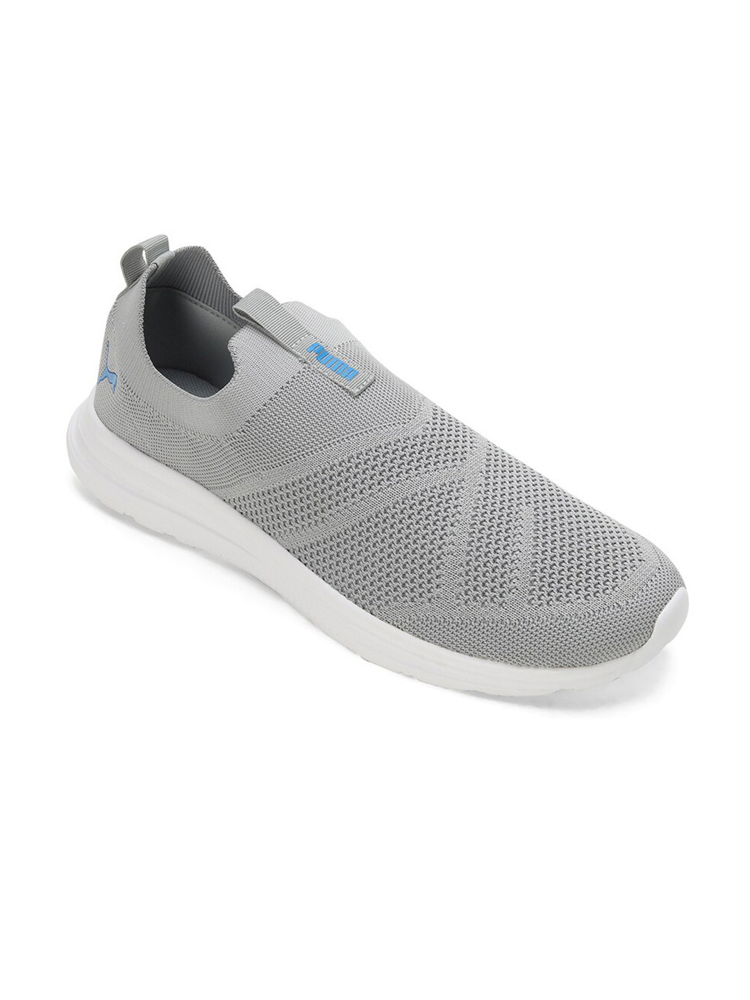 

Puma Men Cirque Textured Leather Running Shoes, Grey