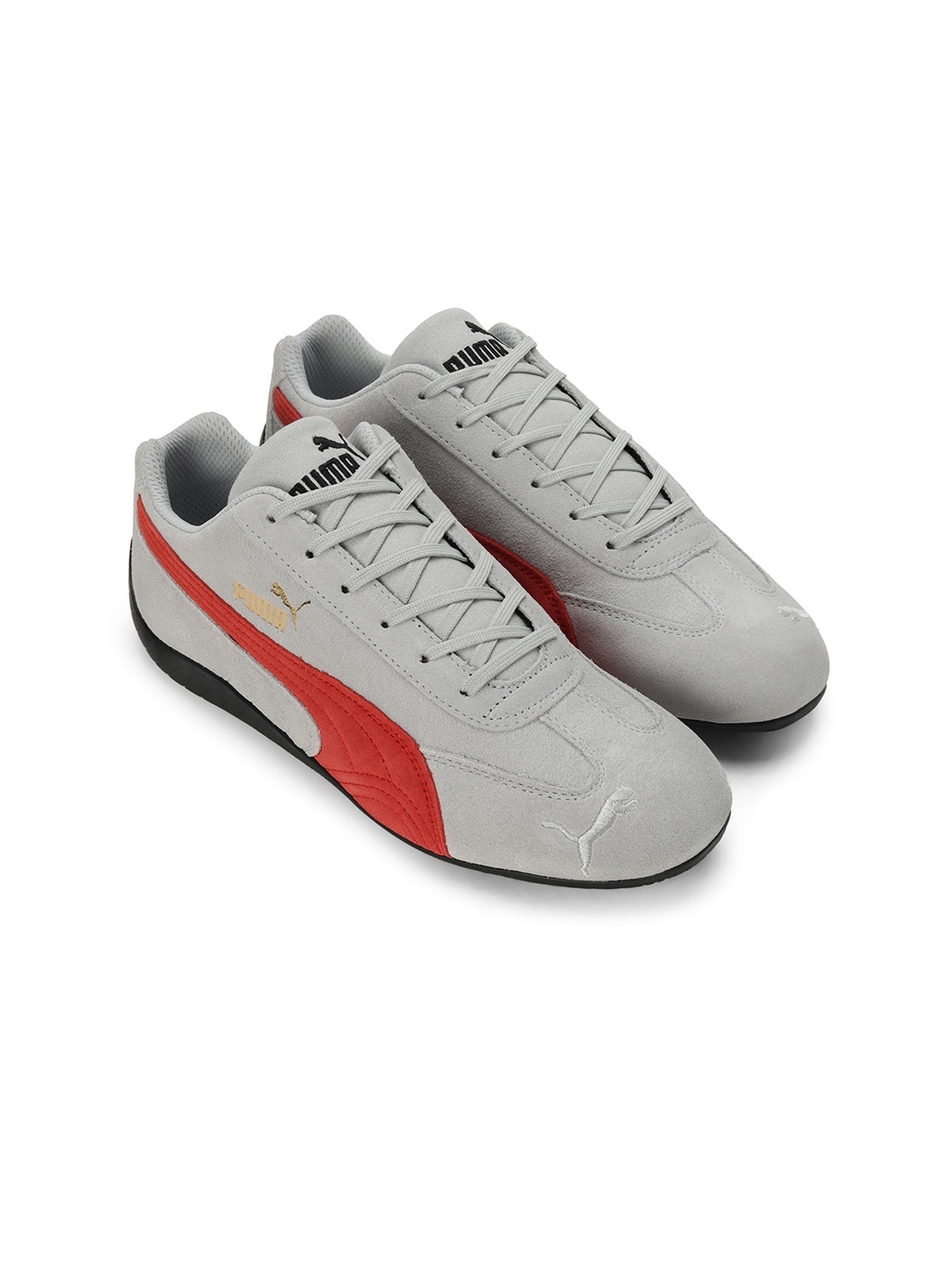 

Puma Unisex Speedcat Shield SD Leather Lace-Up Sneaker, Grey