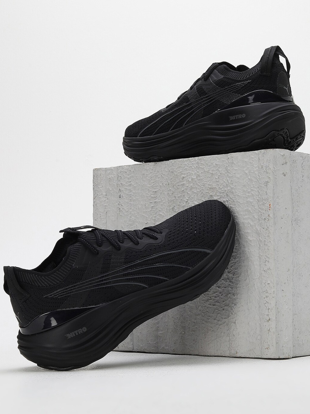 

Puma Men ForeverRun NITRO Knit Running Shoes, Black