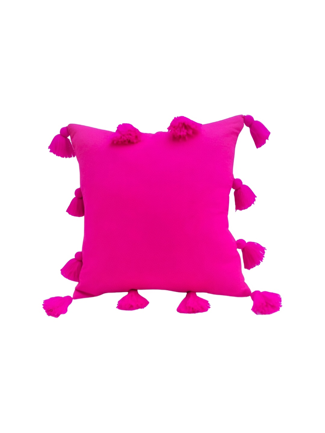 

THROWPILLOW Pink Embroidered Square Cushion Cover