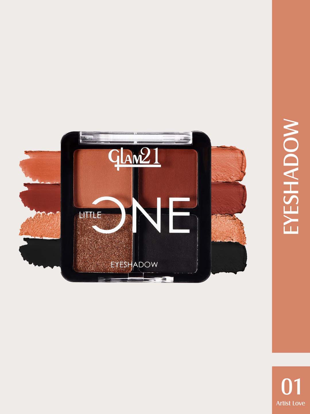 

GLAM21 Little One 4-In-1 Long Lasting Eyeshadow Palette - 3.5g - Artist Love 01, Beige