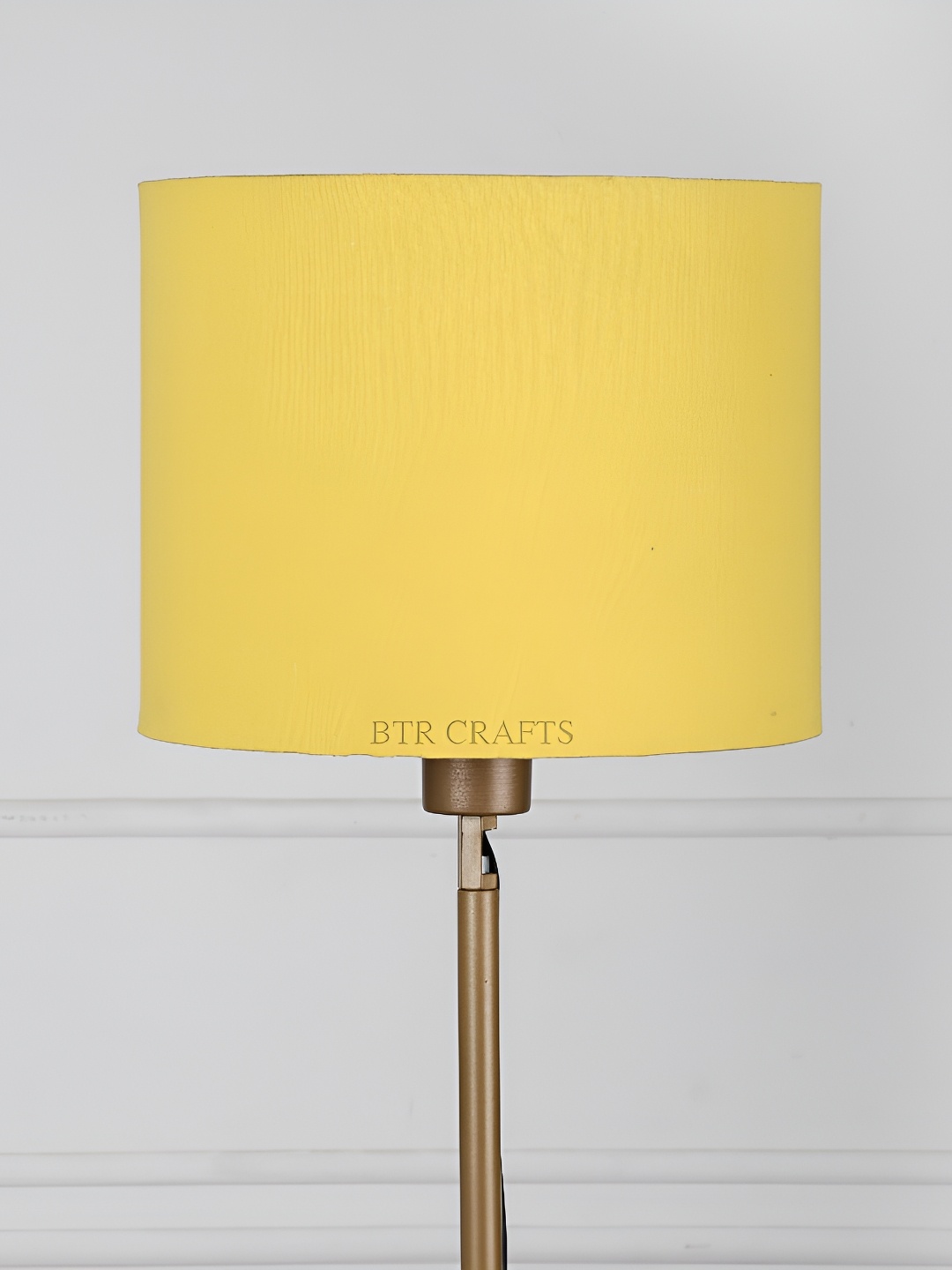 

BTR CRAFTS Yellow Cotton Contemporary Spherical Table Lamp