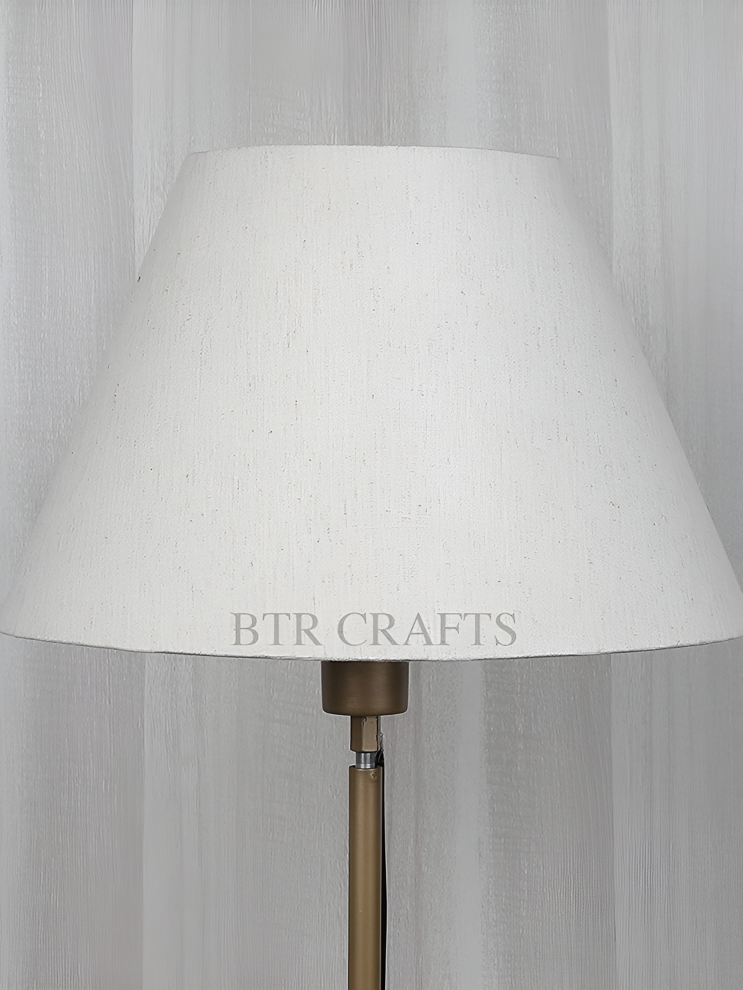 

BTR CRAFTS White 2 Pieces Textured Conical Floor Lamp