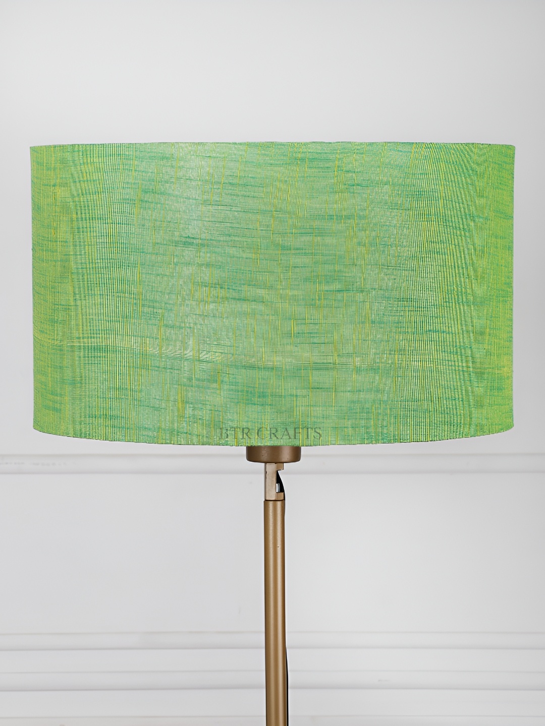 

BTR CRAFTS Green Textured Cotton Drum Lamp Shade
