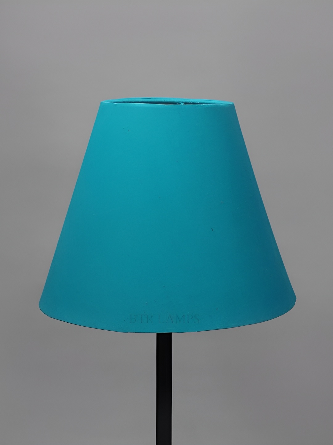 

BTR CRAFTS Teal Blue Cotton Traditional Bell Shaped Table Lamp