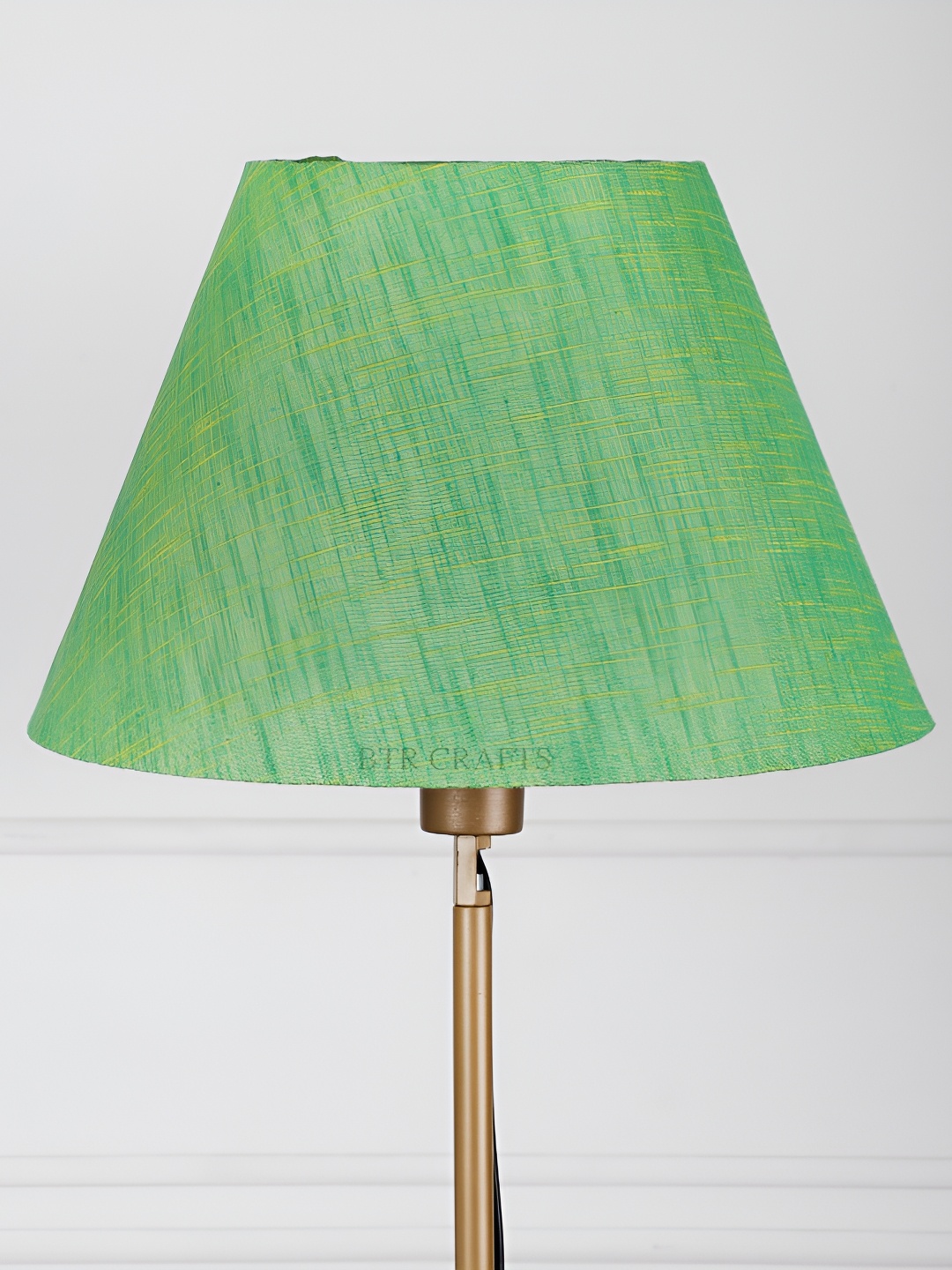

BTR CRAFTS Green Textured Frustum Shaped Contemporary Floor Lamp Shade
