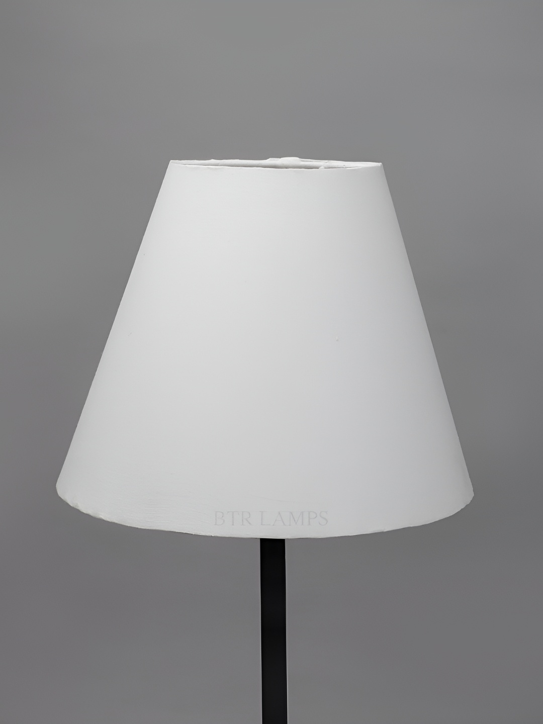 

BTR CRAFTS White Cotton Contemporary Bell Shaped Table Lamp