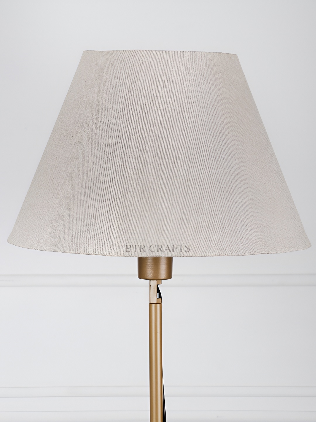 

BTR CRAFTS Beige Textured Frustum Shaped Contemporary Floor Lamp Shade