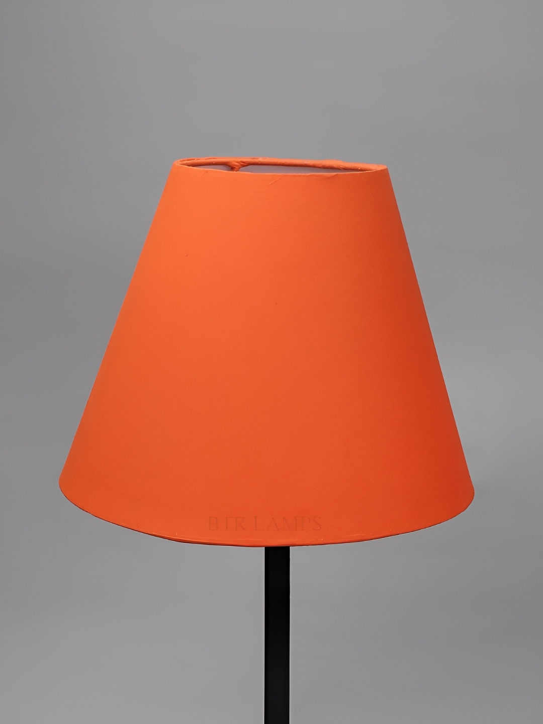 

BTR CRAFTS Orange Cotton Contemporary Bell Shaped Table Lamp