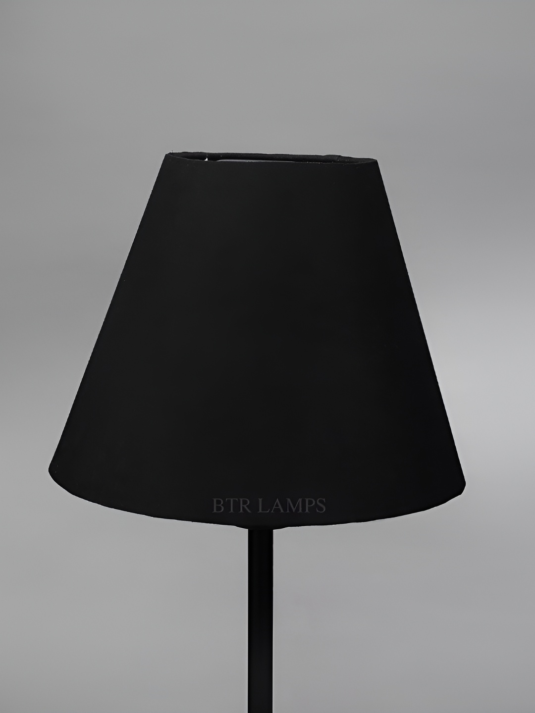 

BTR CRAFTS Black Cotton Frustum Shaped Table Lamp