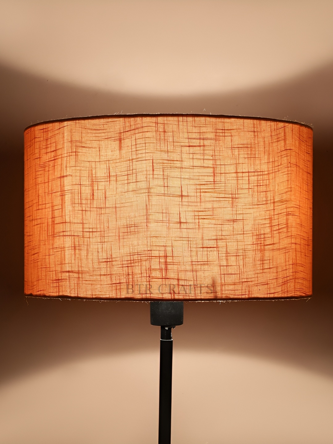 

BTR CRAFTS Orange Textured Cylindrical Shaped Contemporary Lamp Shade