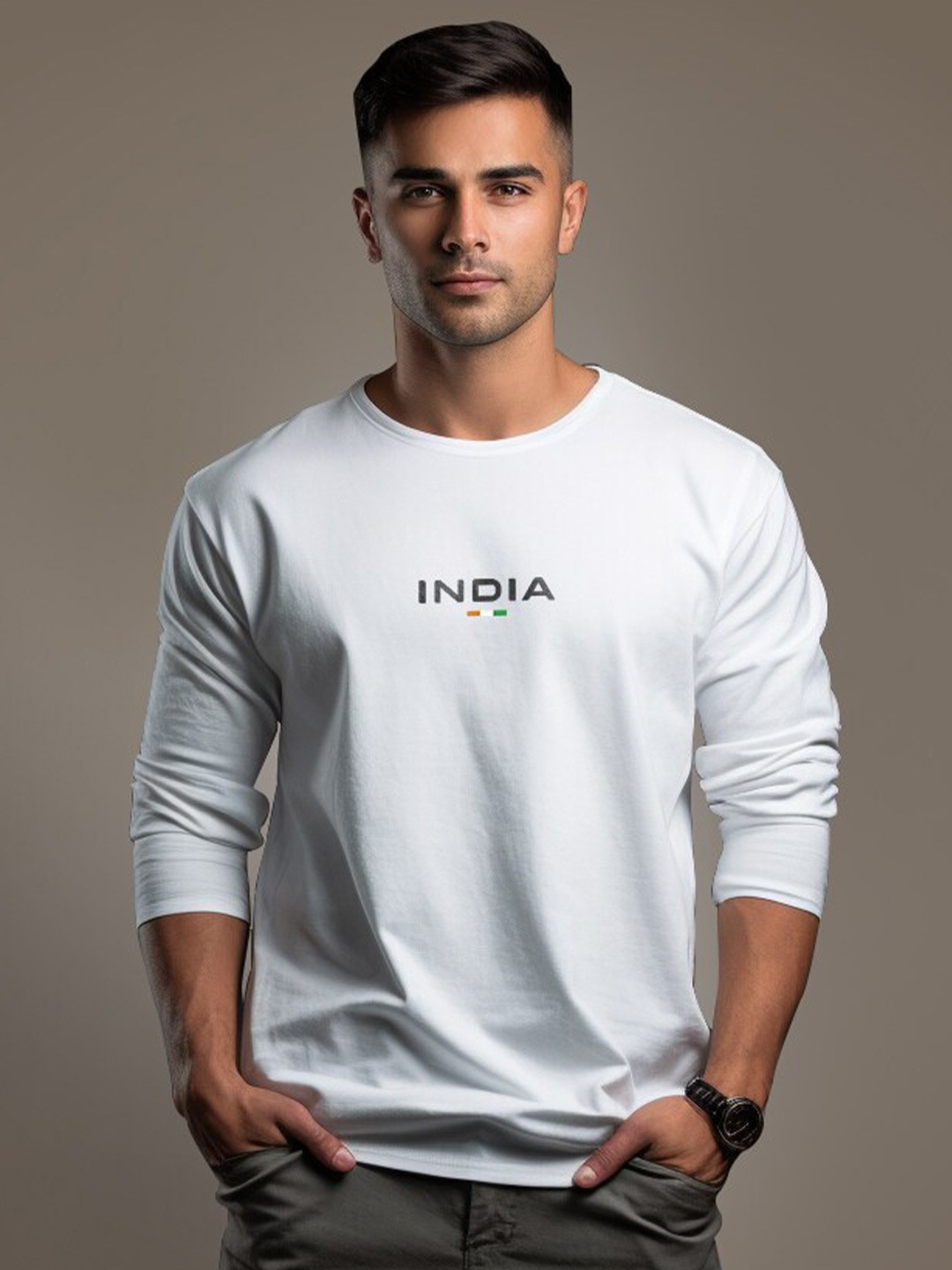 

Aero Armour Unisex Round Neck Pure Cotton T-shirt, White