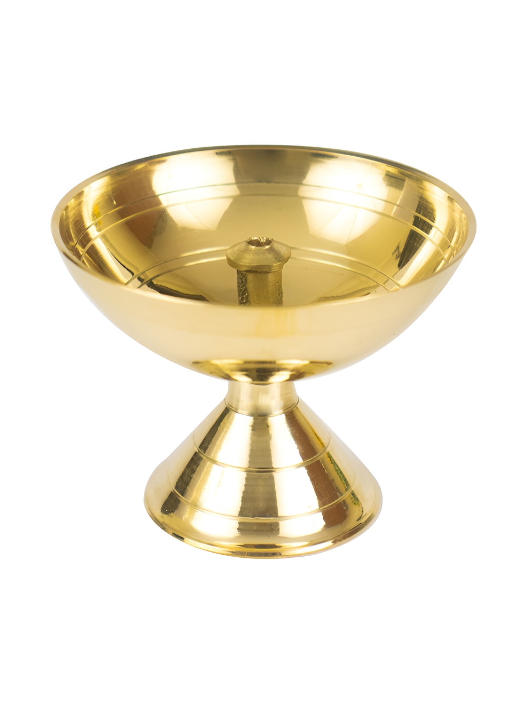 

Spillbox Gold-Toned Brass Diya Pooja Essential