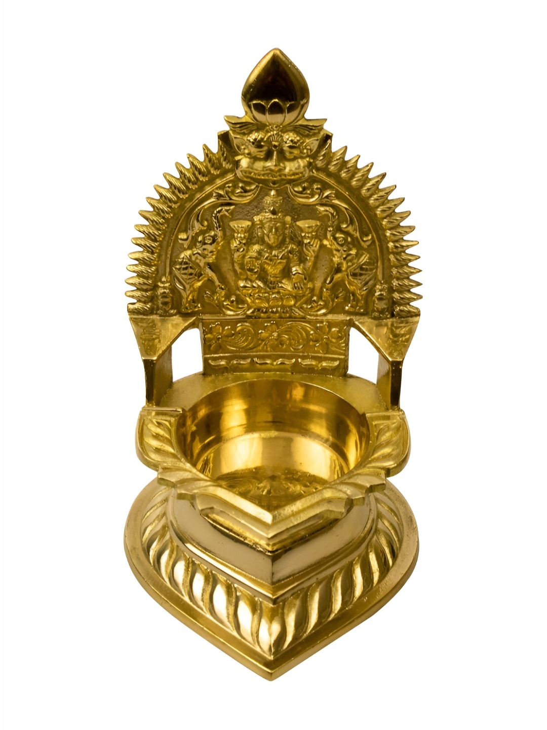 

Spillbox Gold-Toned Brass Kamachi Diya Pooja Essential