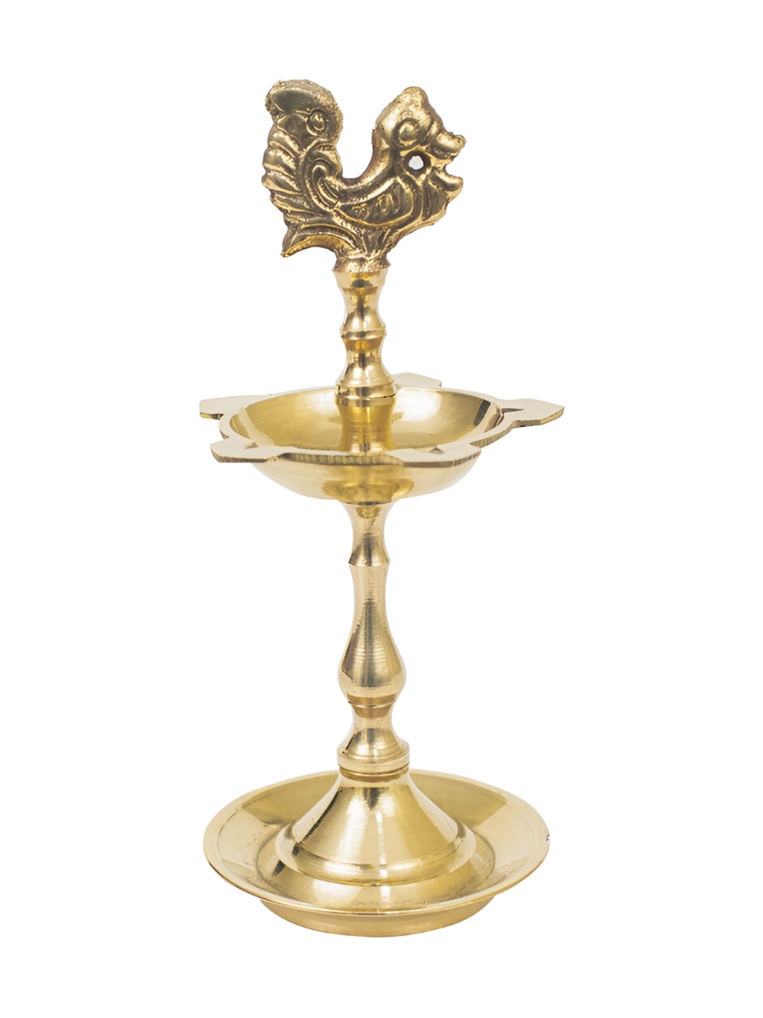

Spillbox Yellow Kuthu Vilakku Annam Small Diya Pooja Essentials, Gold
