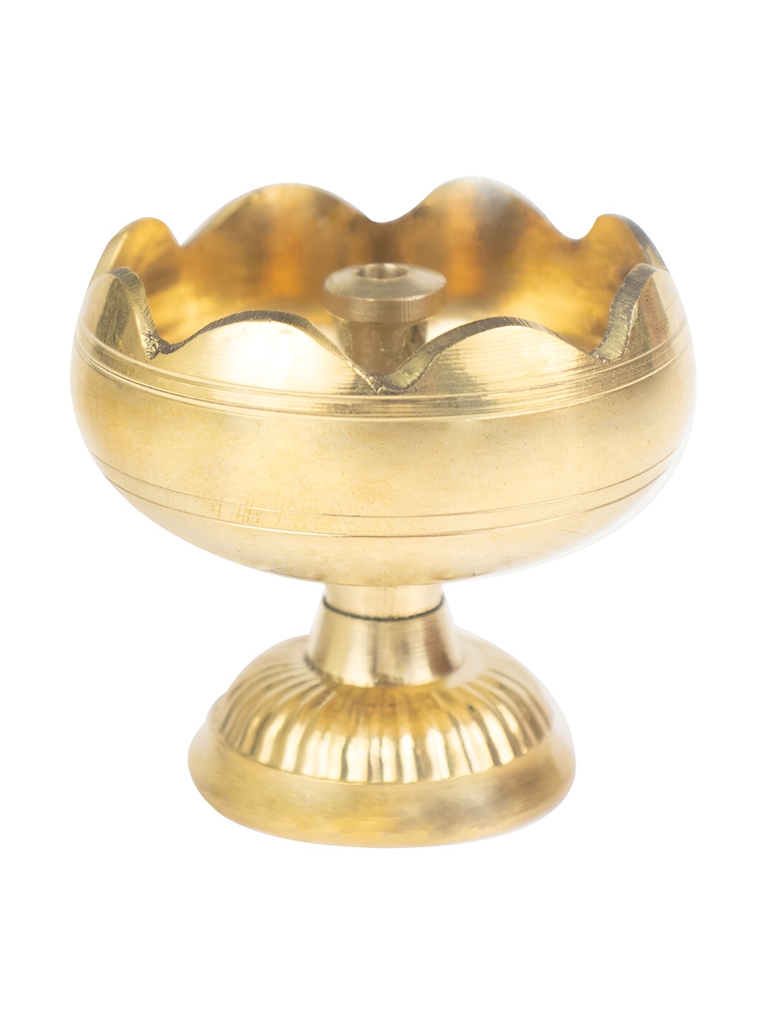 

Spillbox Gold-Toned Brass Diya Pooja Essential