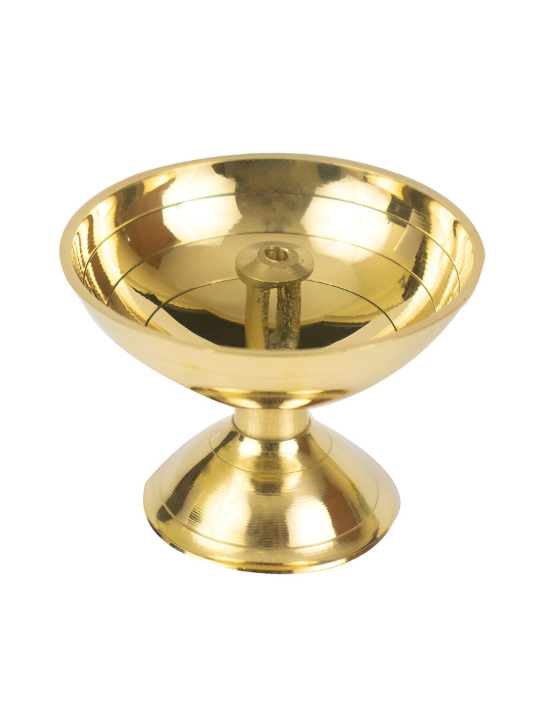 

Spillbox Gold-Toned Brass Small Diya Round Pooja Essential