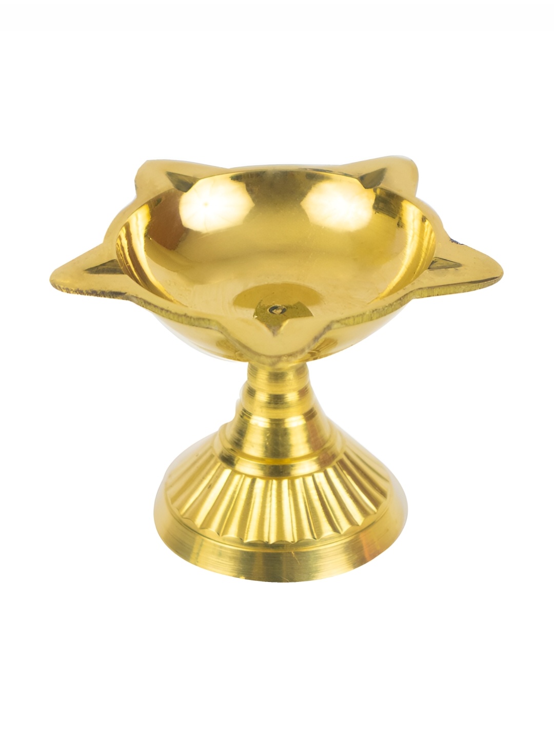 

Spillbox Gold-Toned Brass Diya Pooja Essential