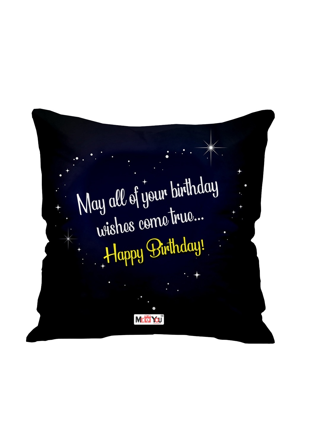 

ME & YOU Black Printed Filled Cushion