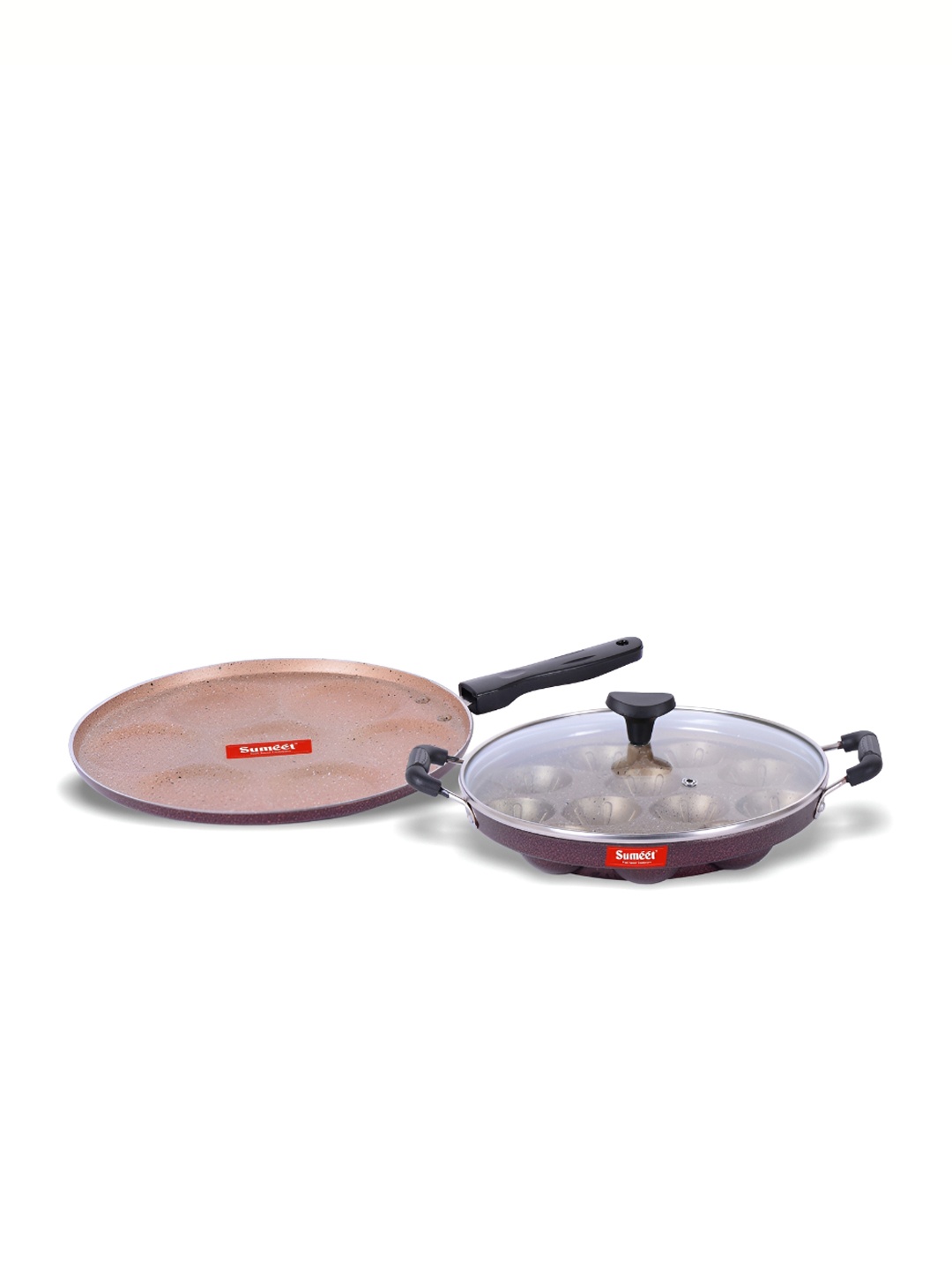 

Sumeet Peach 2 Pieces Aluminium Dishwasher Safe Cookware Set
