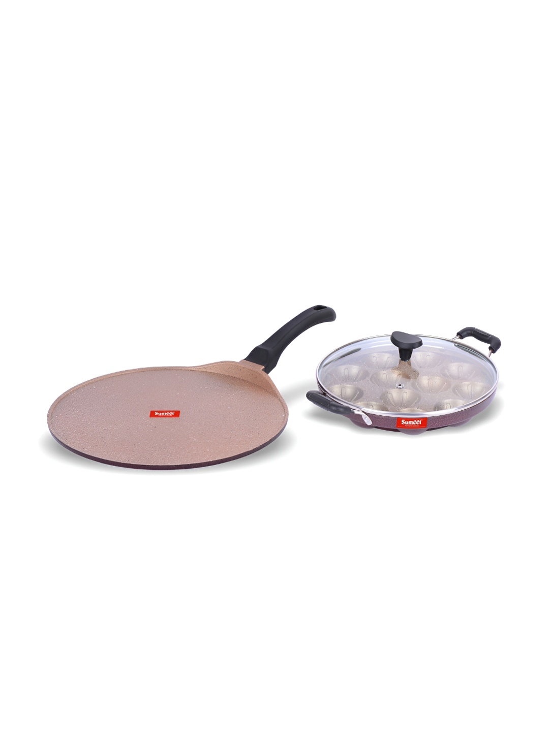 

Sumeet Peach Aluminium Dishwasher Safe 2Pcs Cookware Set of