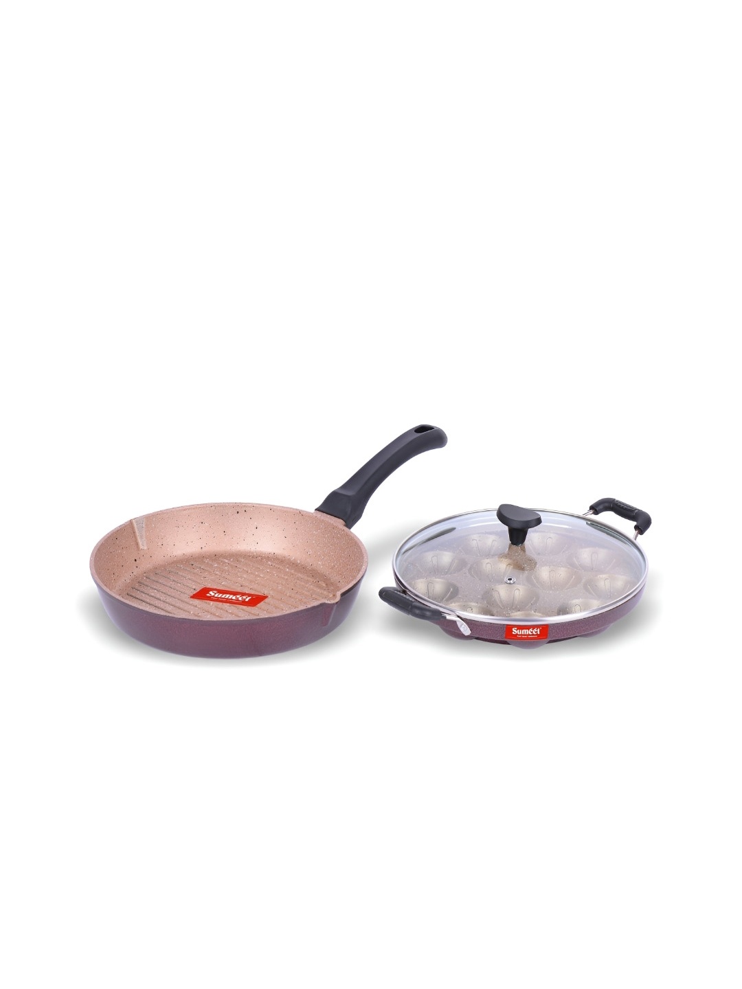 

Sumeet Peach-Coloured Aluminium Dishwasher Safe Cookware Set