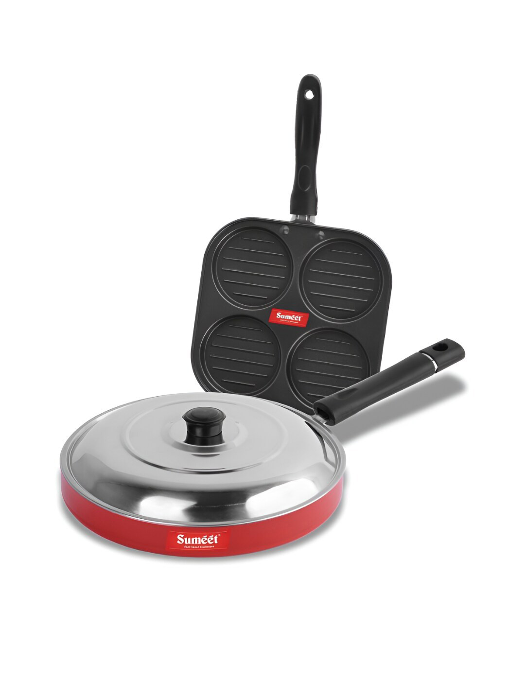 

Sumeet Red 3 Pieces Aluminium Dishwasher Safe Cookware Set