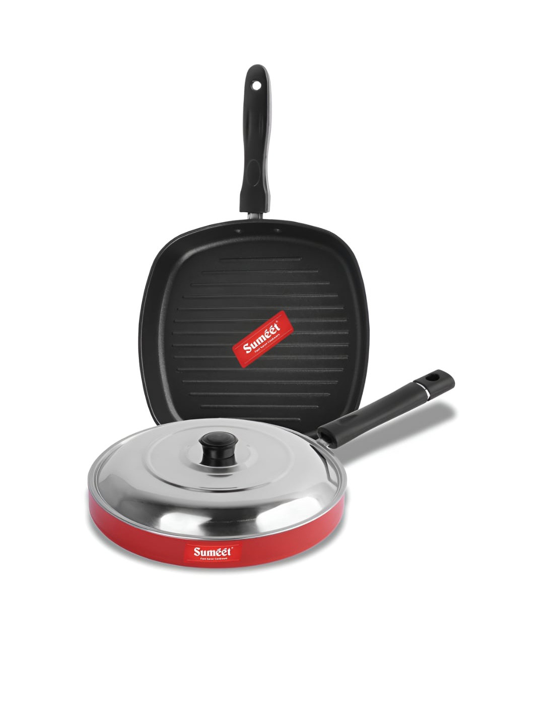 

Sumeet Red Aluminium Dishwasher Safe Cookware Set