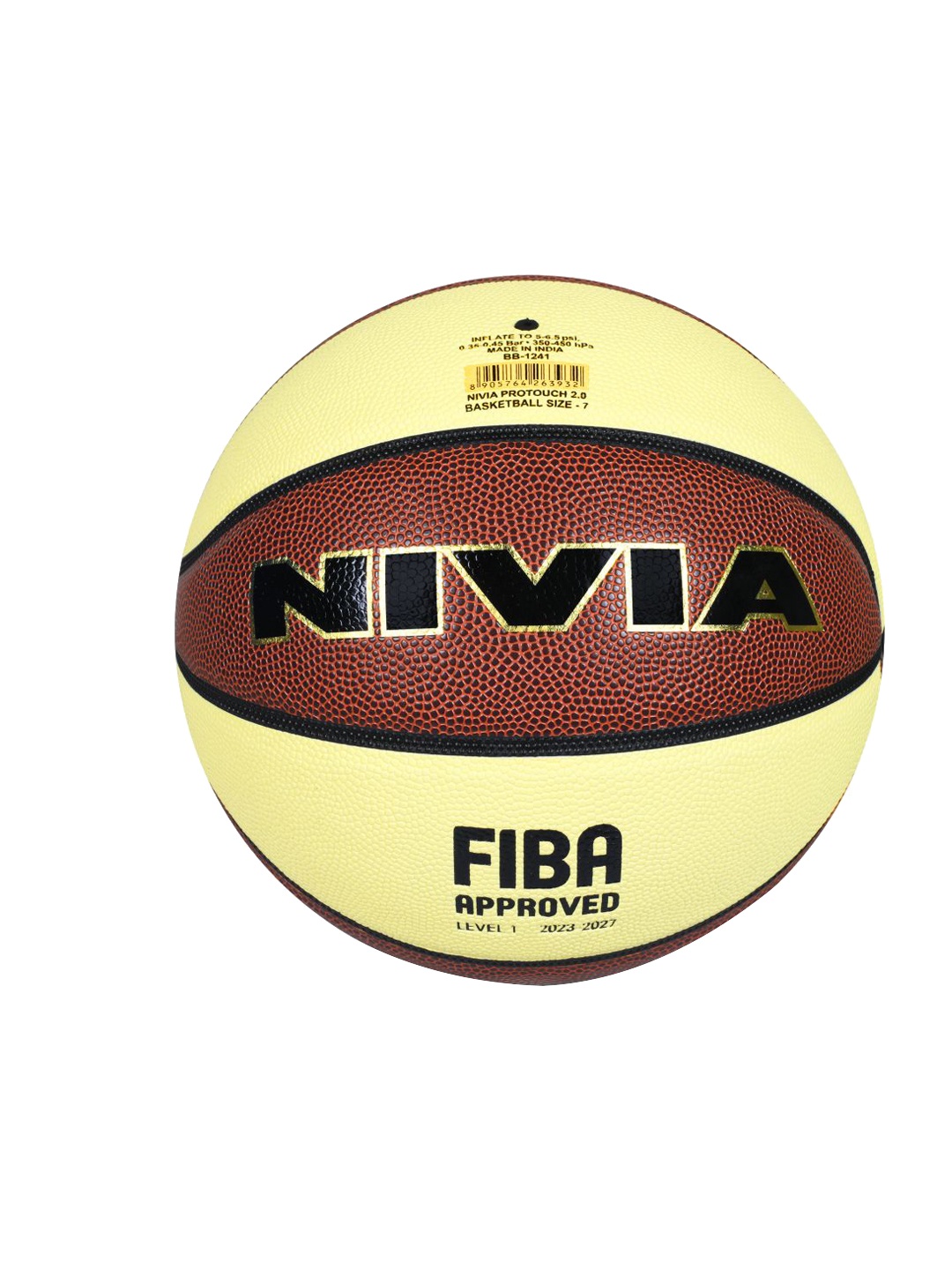 

NIVIA Printed Leather PRO TOUCH 2.0 Basketball, Beige