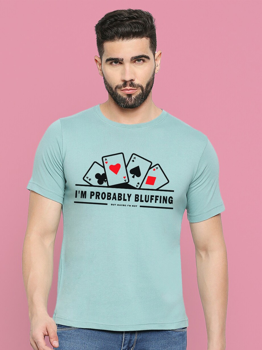 

MOD ECRU Unisex Graphic Printed Cotton T-shirt, Green
