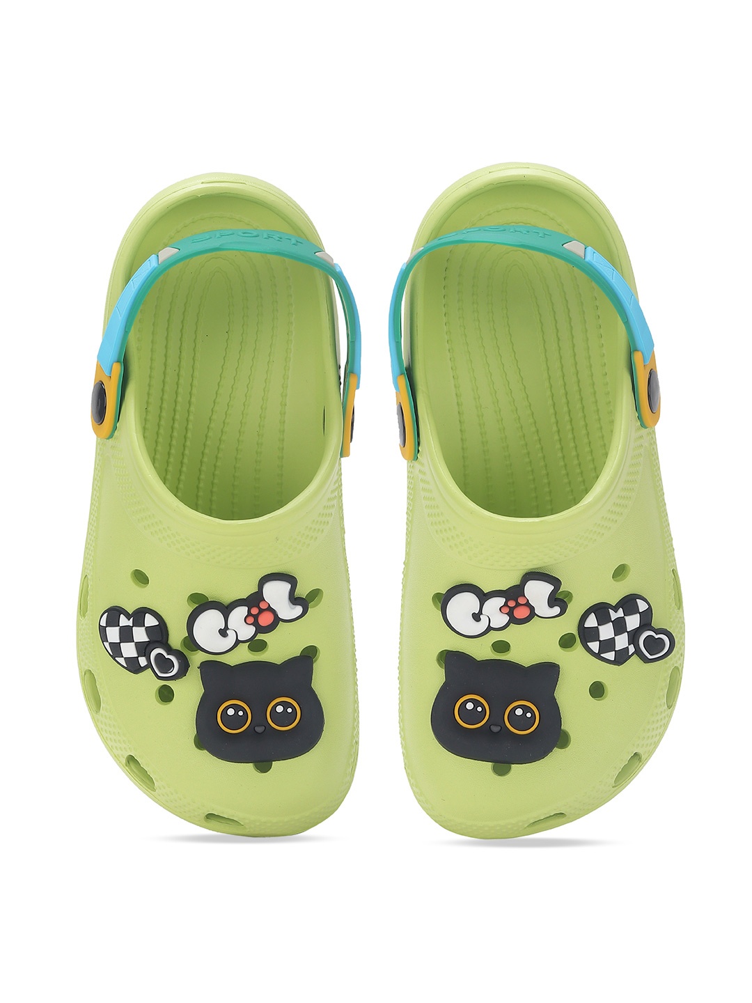 

CASSIEY Women Self Design Rubber Clogs, Green