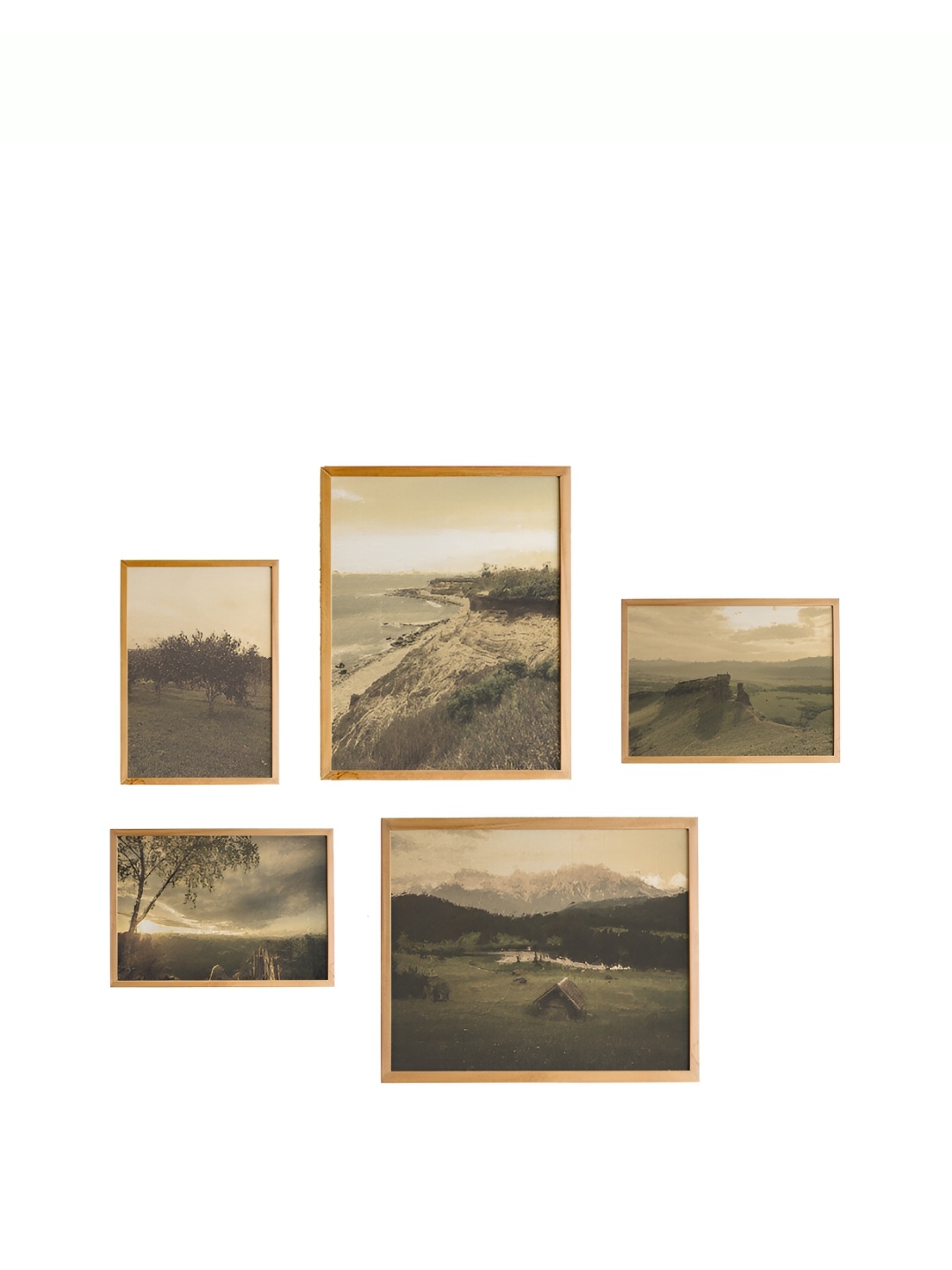 

Cadore Gifts 5 Pieces Beige Vintage Painting Wall Art