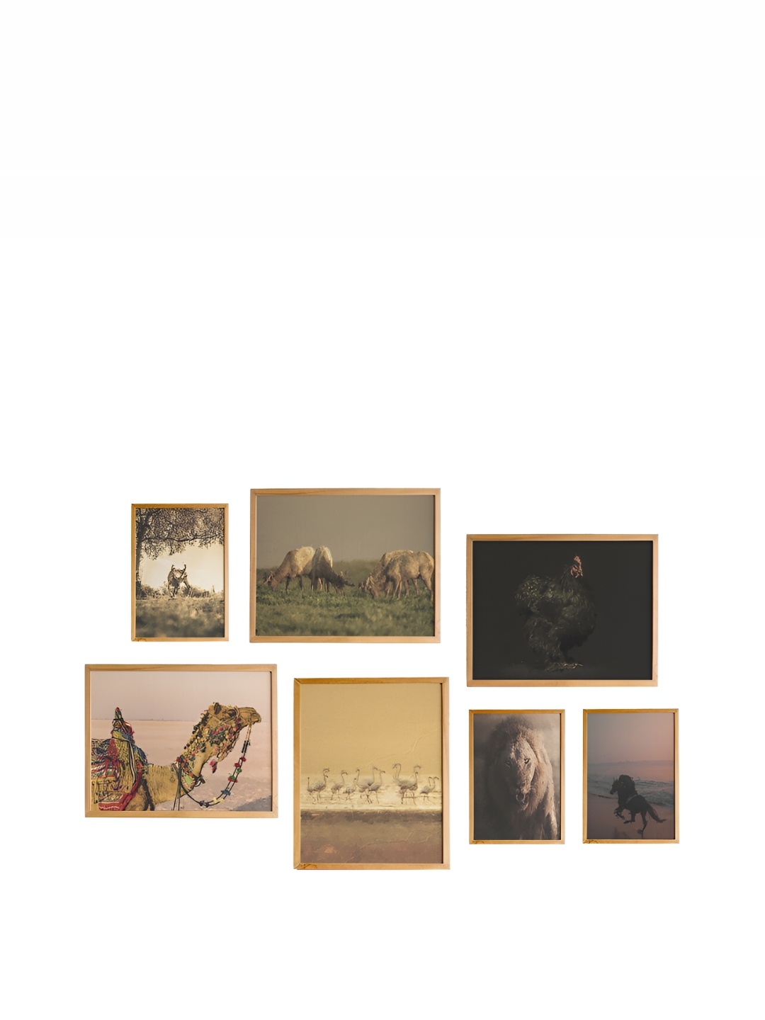 

Cadore Gifts Beige 6 Pieces Vintages Canvas Painting Wall Art