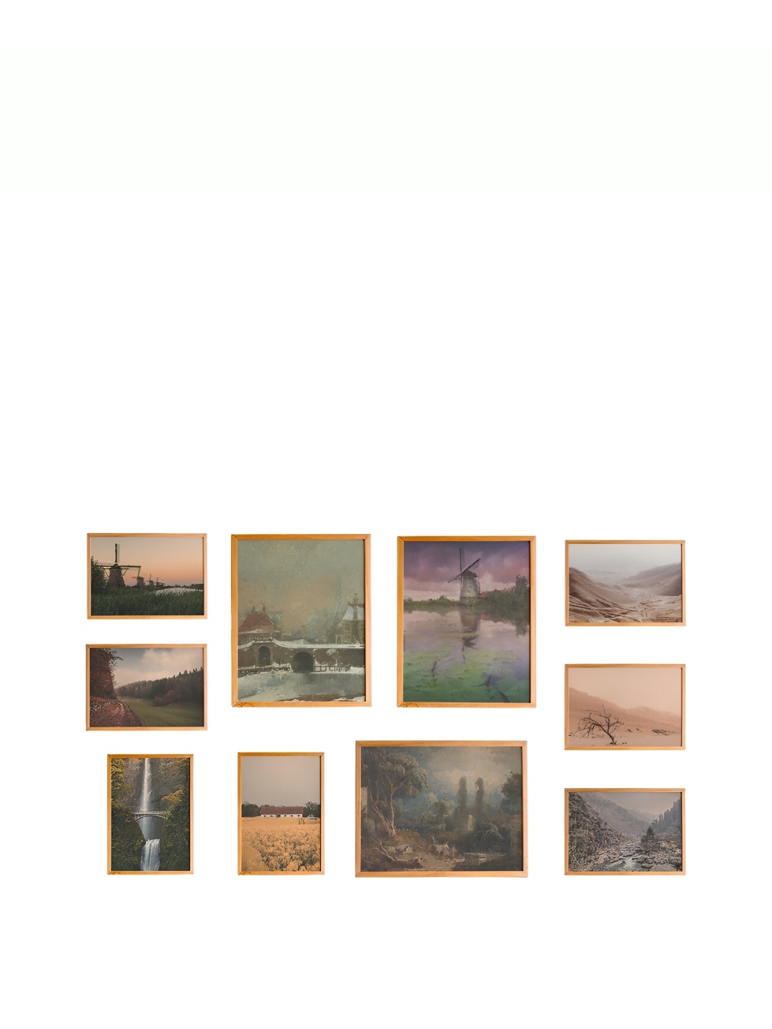 

Cadore Gifts Beige 6 and more Piece Synthetic Wood Vintage Wall Paintings