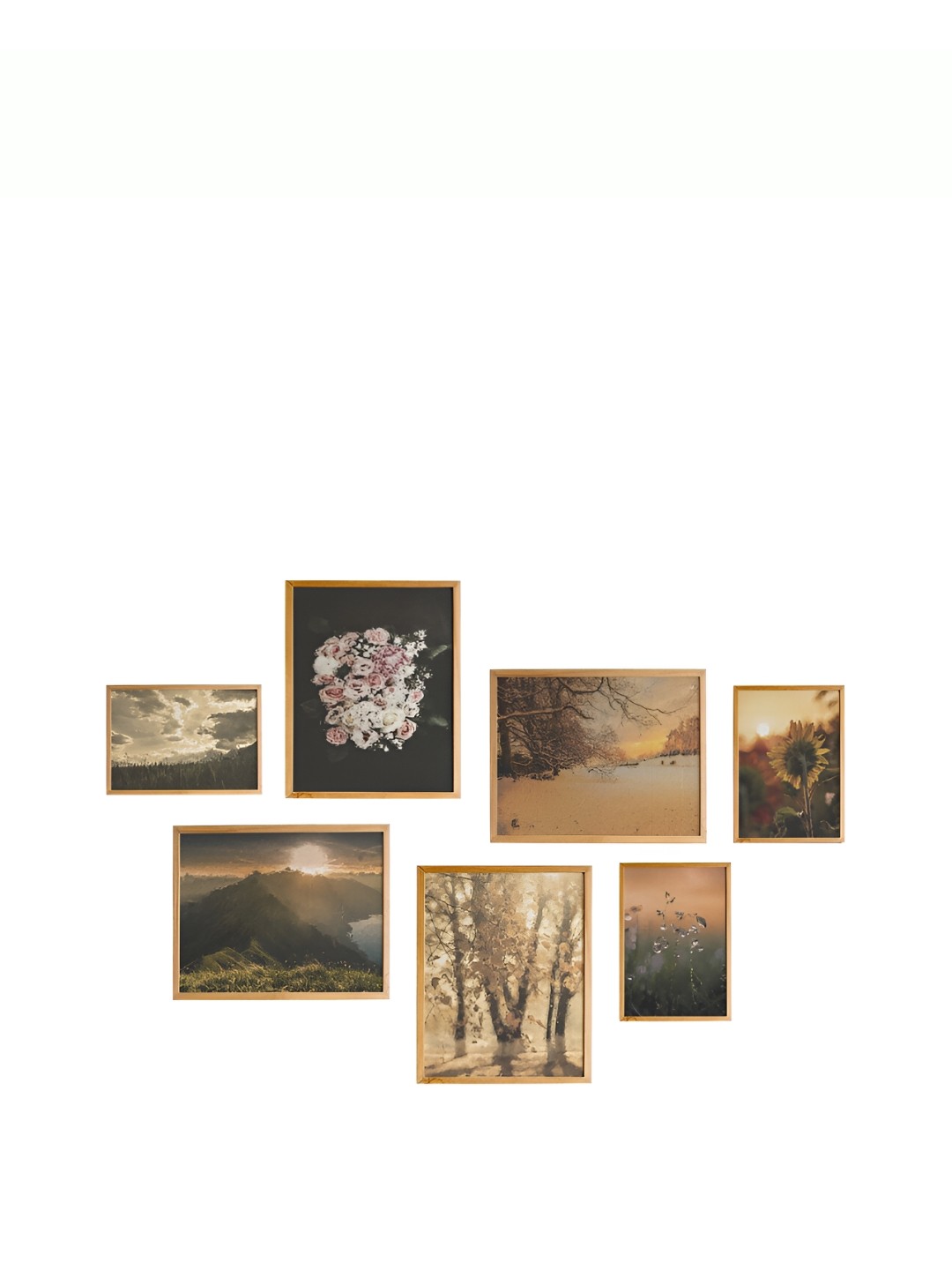 

Cadore Gifts Beige 6 and more Piece Synthetic Wooden Paintings Wall Art