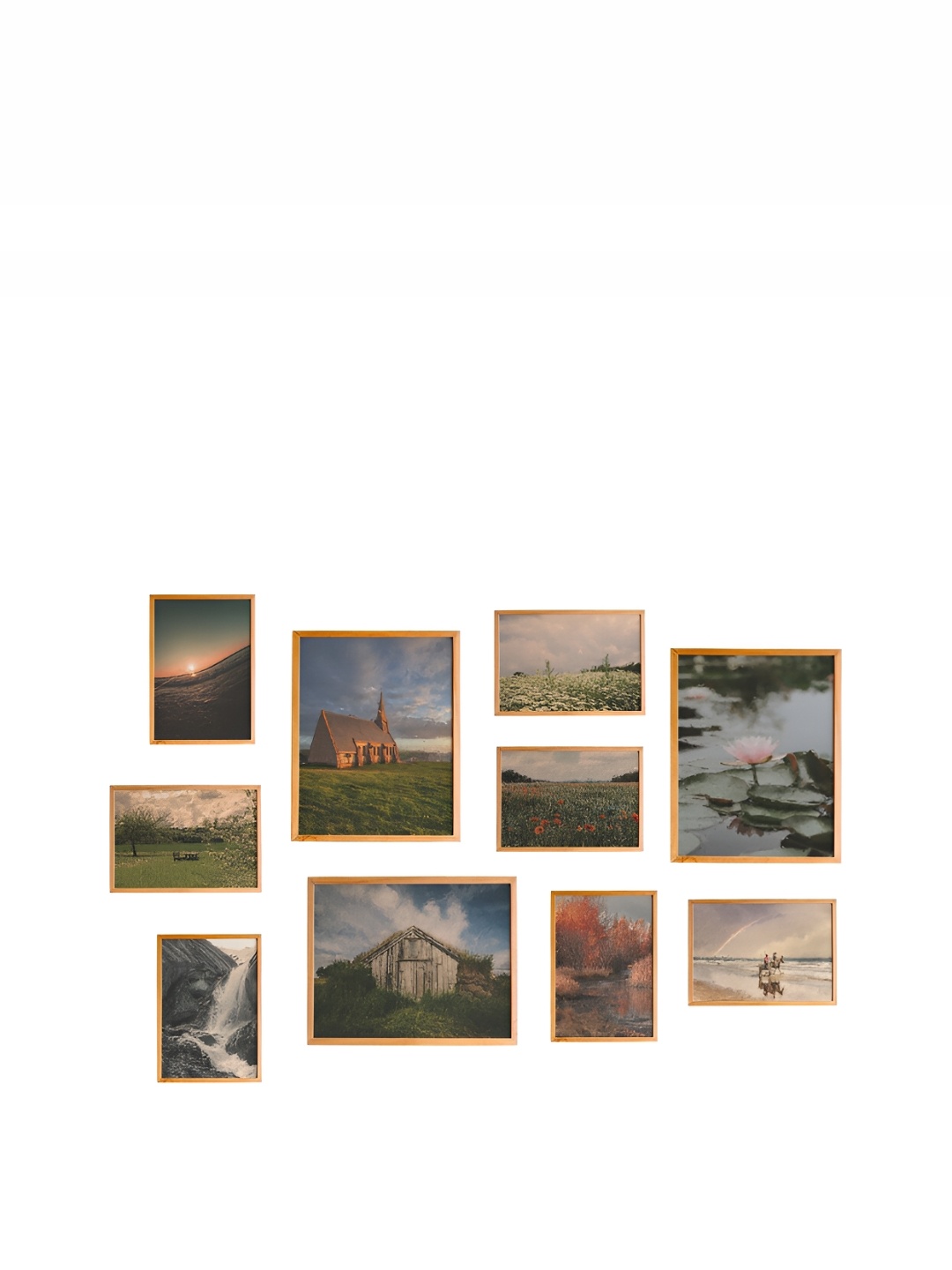 

Cadore Gifts Beige 10 Pieces Vintage Wall Art