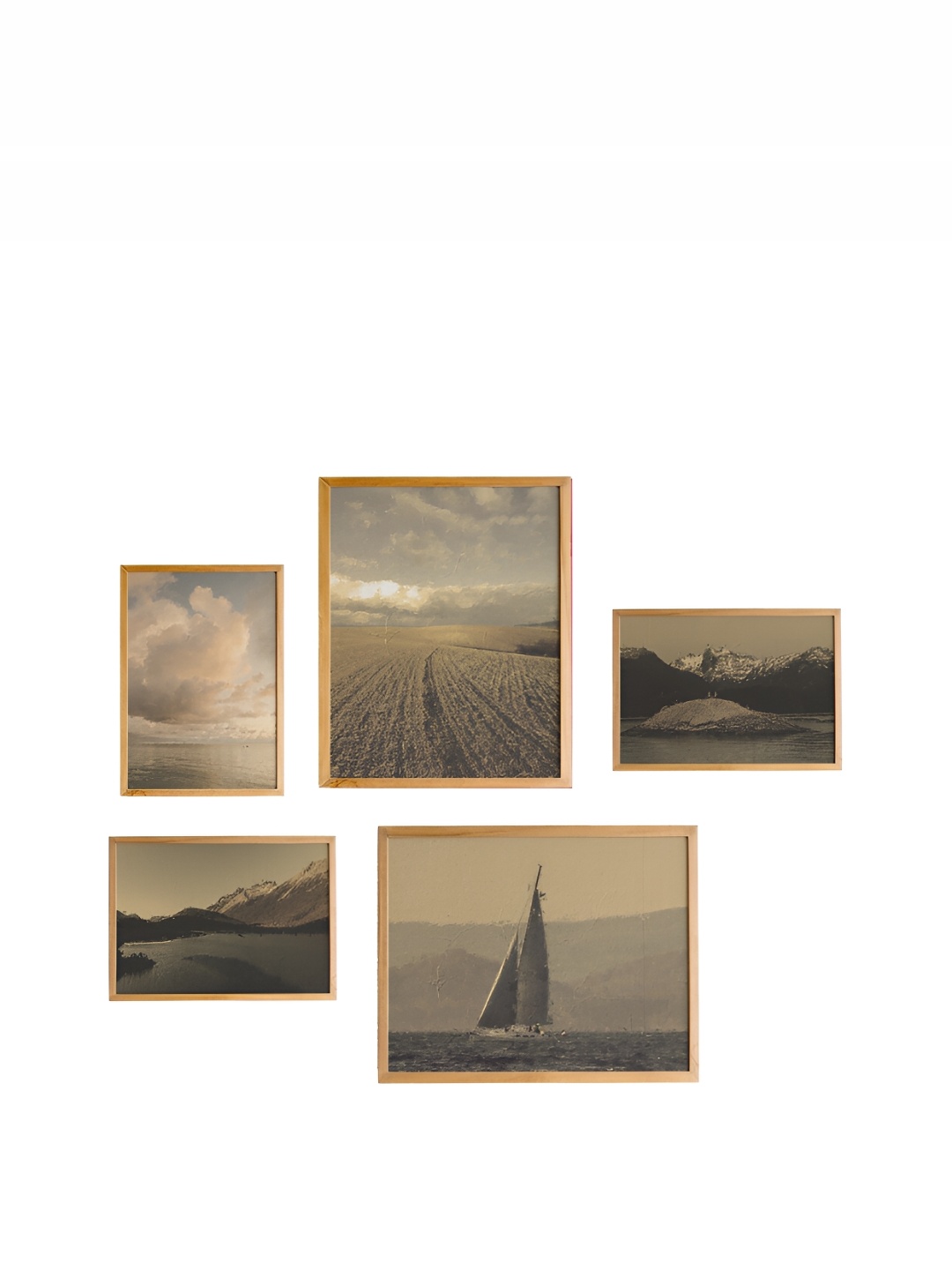 

Cadore Gifts Beige 5 Pieces Vintage Wall Art