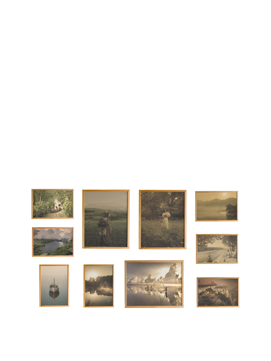 

Cadore Gifts Beige 10 Pieces Vintage Wall Art